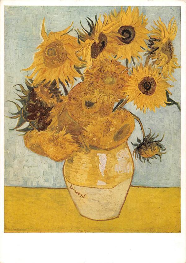 vintage greeting artistcards ,artist van Gogh \