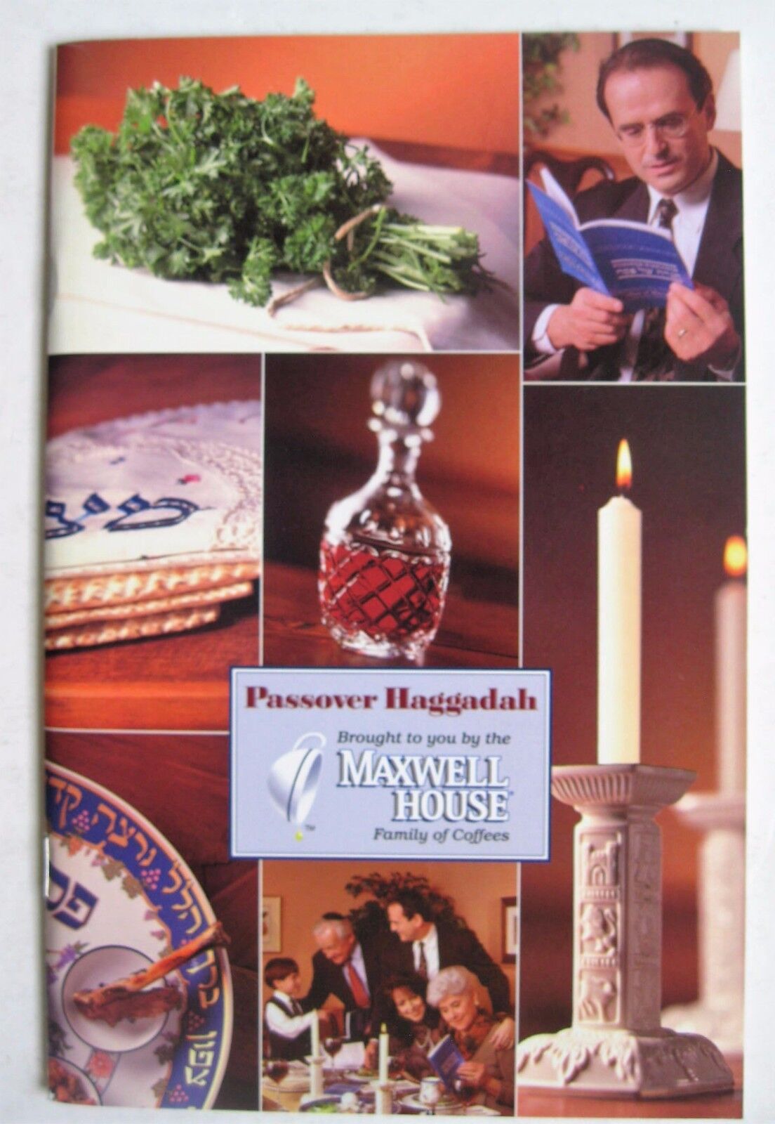 1998 PASSOVER HAGGADAH Maxwell House Coffee Kosher Prayer Book Seder Jewish
