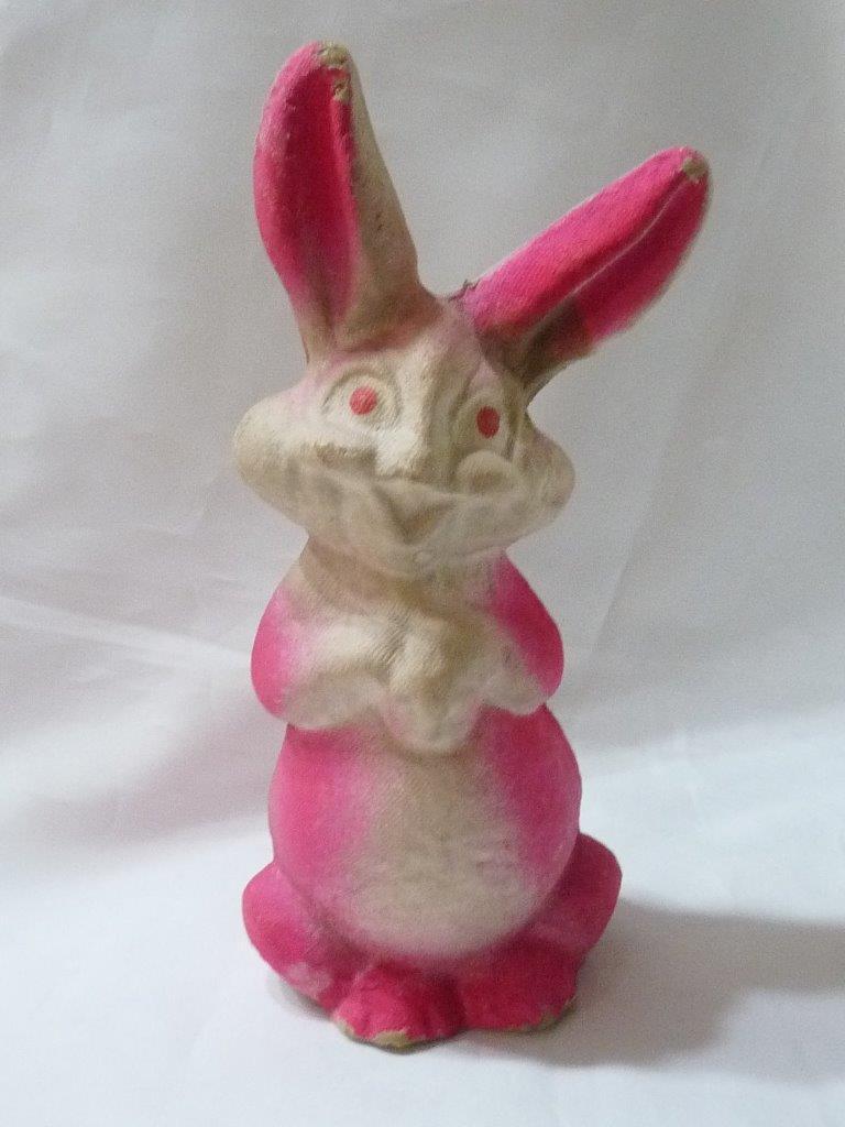 Vintage Papier Paper Mache\' Pulp Easter Bunny Decoration 9\