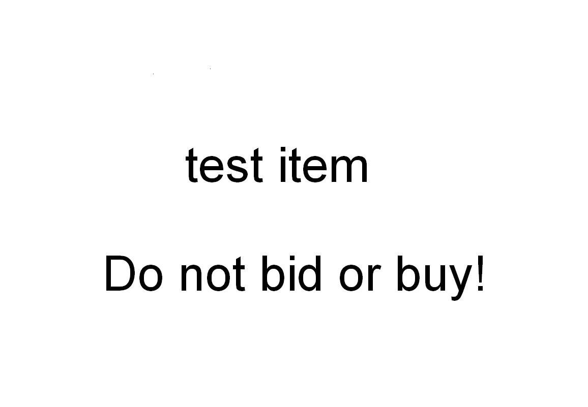 Test listing - DO NOT BID OR BUY253105321061