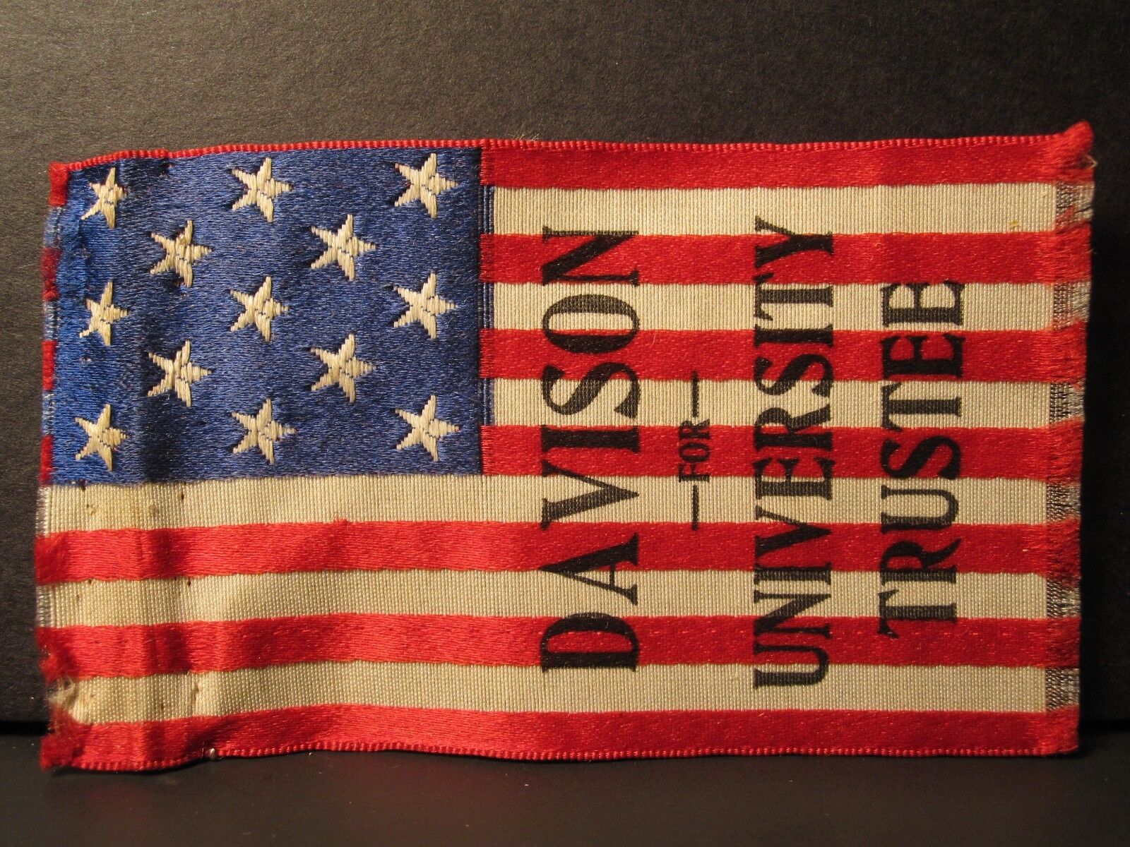 ANTIQUE VICTORIAN 19th CENTURY 13 STAR AMERICAN FLAG DAVISON PATRIOTIC COLORS