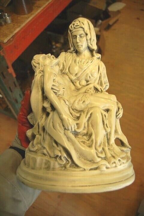+ Old Plaster statue of The Pieta + 12\