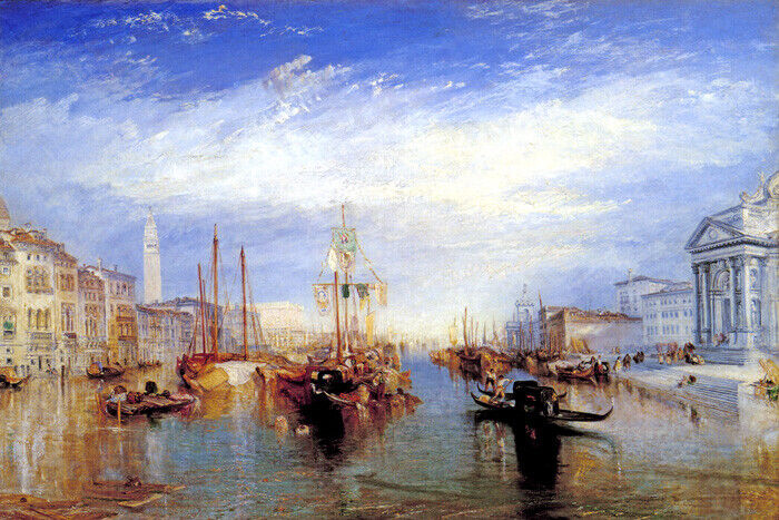 THE GRAND CANAL VENICE ITALY 1835 LANDSCAPE PAINTING BY JOSEPH M W TURNER REPRO 