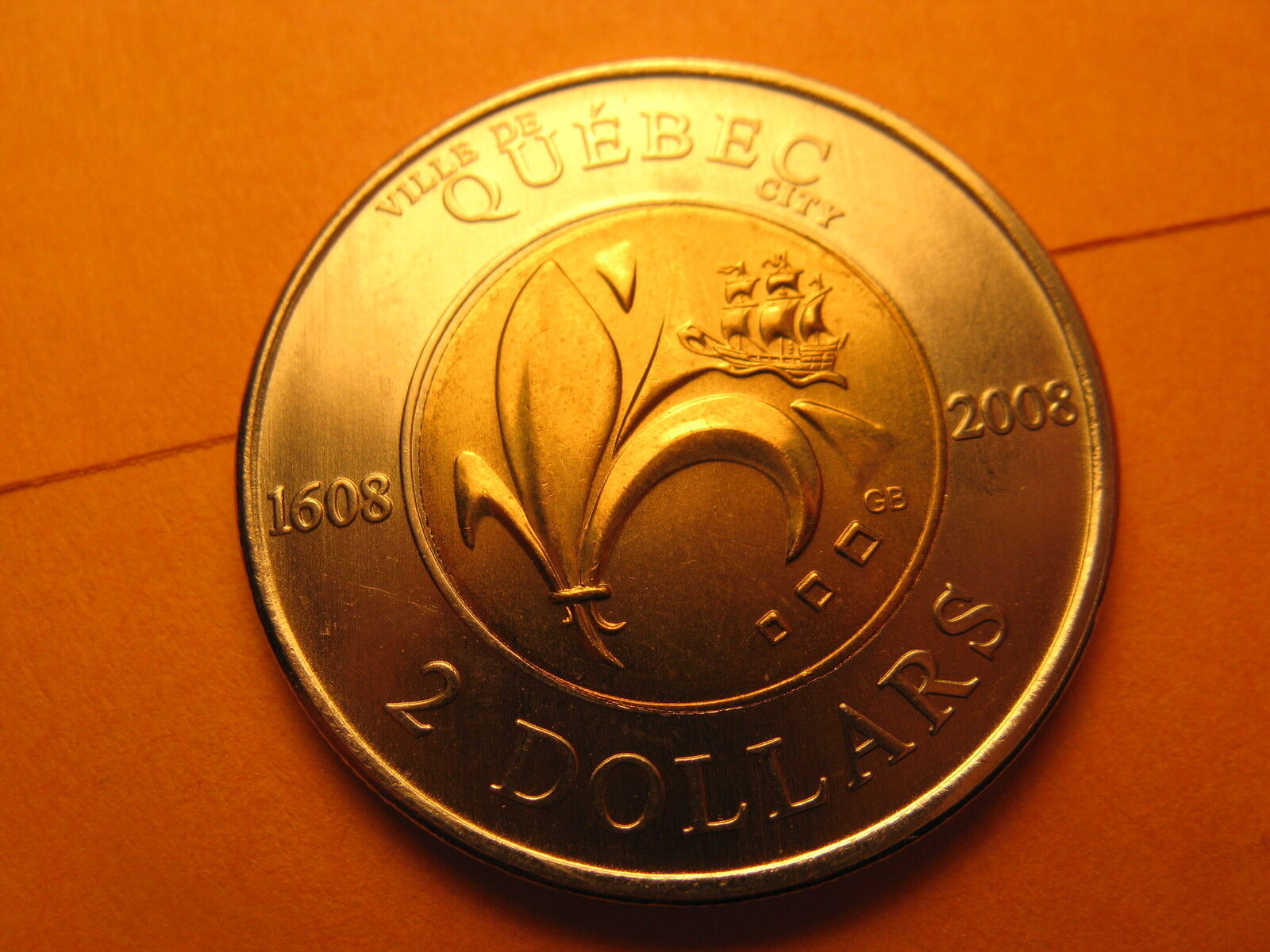 CANADA 2008 $2 COIN 400TH ANNIVERSARY THE CITY OF QUEBEC
