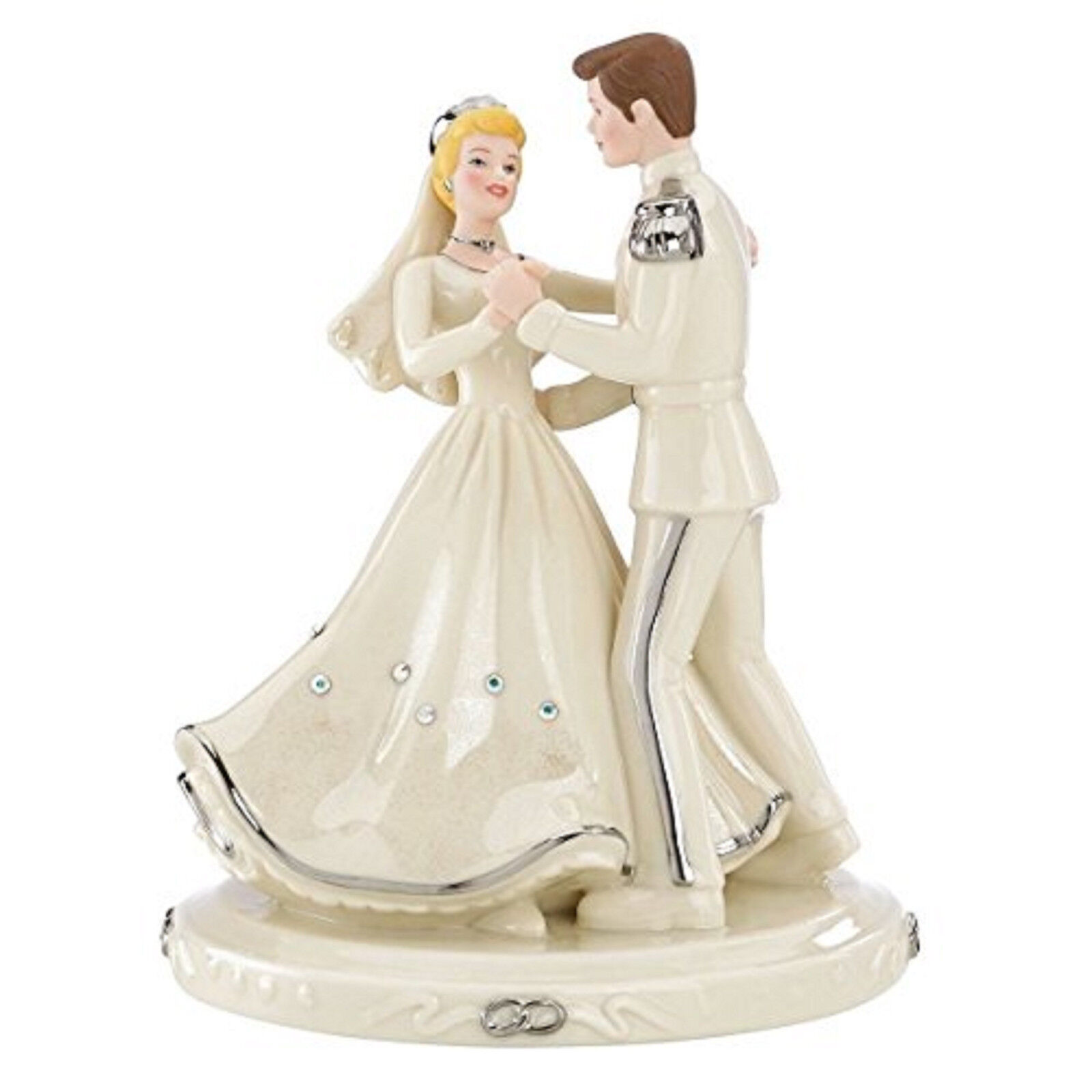 Lenox Disney Princess Cinderella and Prince Love Figurine Wedding Cake Topper 