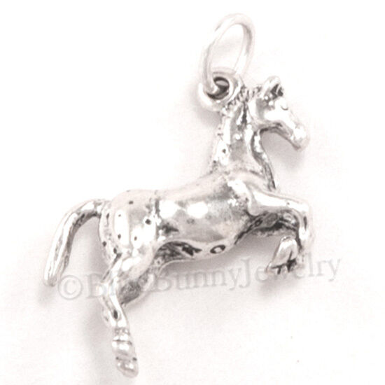 HORSE Appaloosa pendant charm Western English Riding Sterling silver 3D .925 925