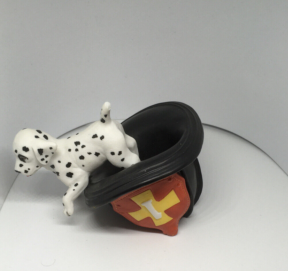 Dalmatian Figurine Where\'s the Fire Fireman Helmet Lenox Princeton Gallery 