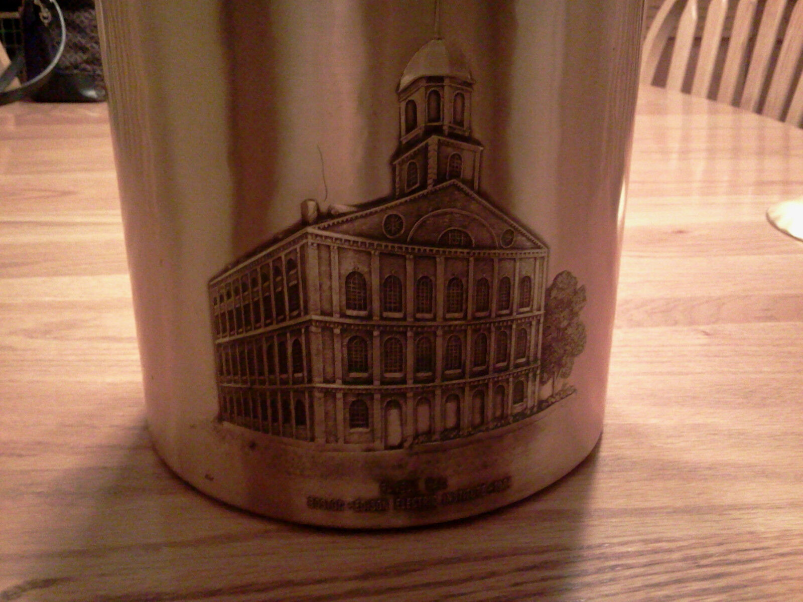 Wendell August Forge bronze ice bucket Faneuil Hall Boston Edison Institute 1984