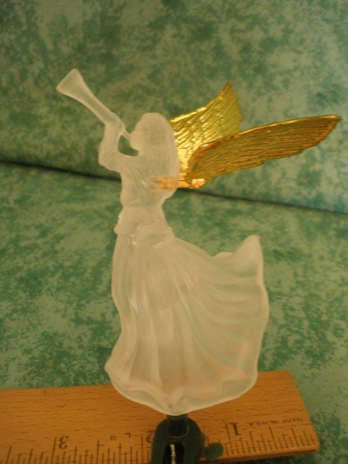 OPAQUE TRUMPETING ANGEL CLIP ON LIGHT COVERS~10~PLASTIC~3\
