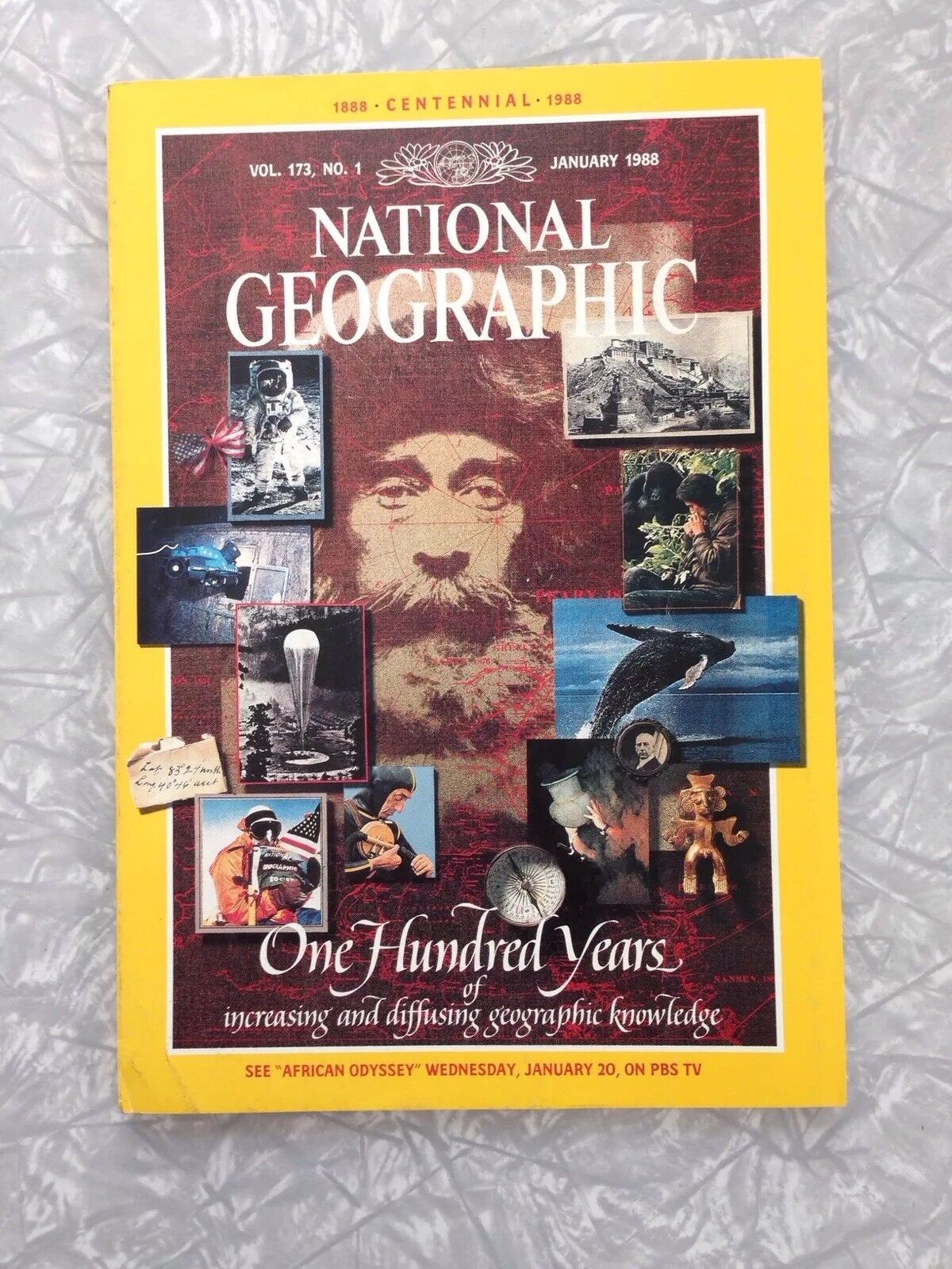 National Geographic Magazine January 1988 - One Hundred Years 