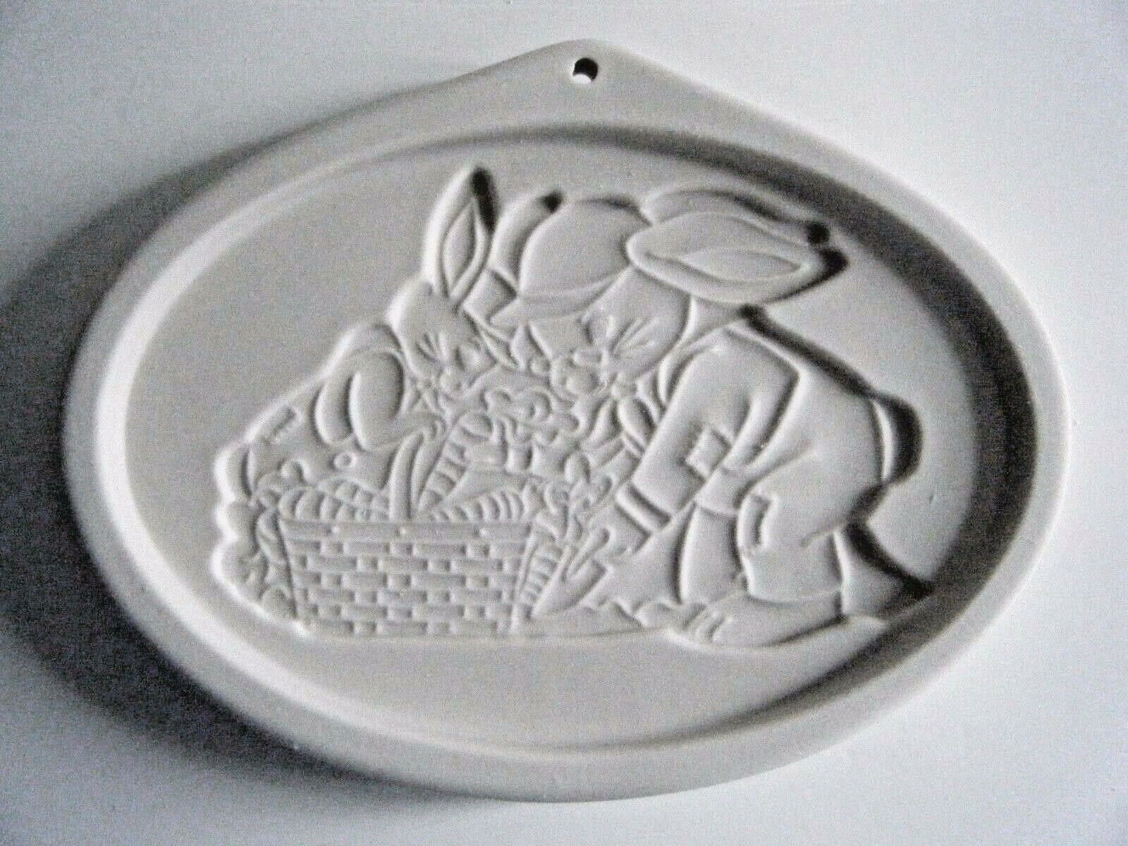 Longaberger Easter Cookie Mold Grandpa & Herbie 1995 With Box