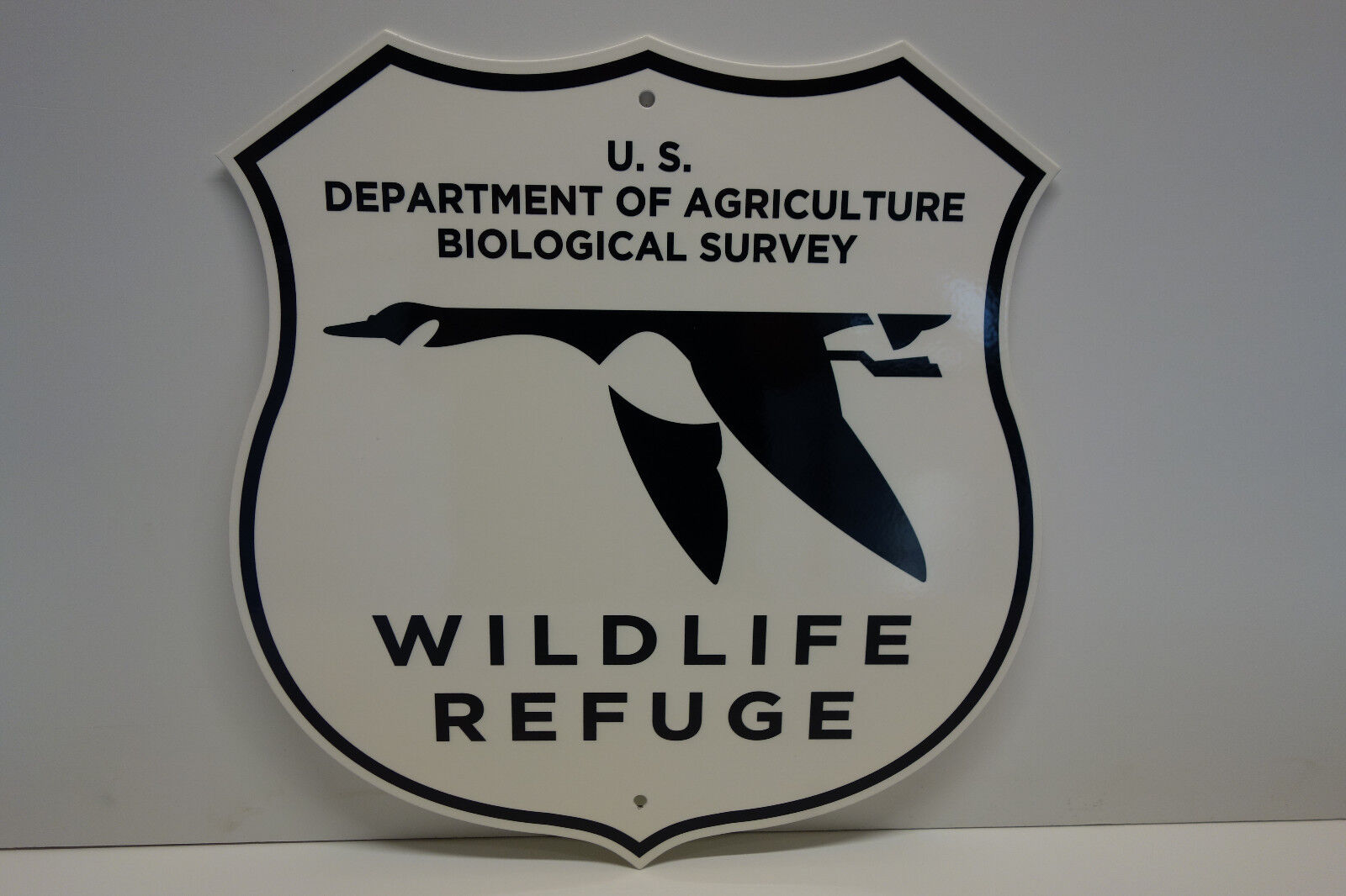 WILDLIFE REFUGE DPT. of Agriculture Biological Survey enamel sign 14.6\