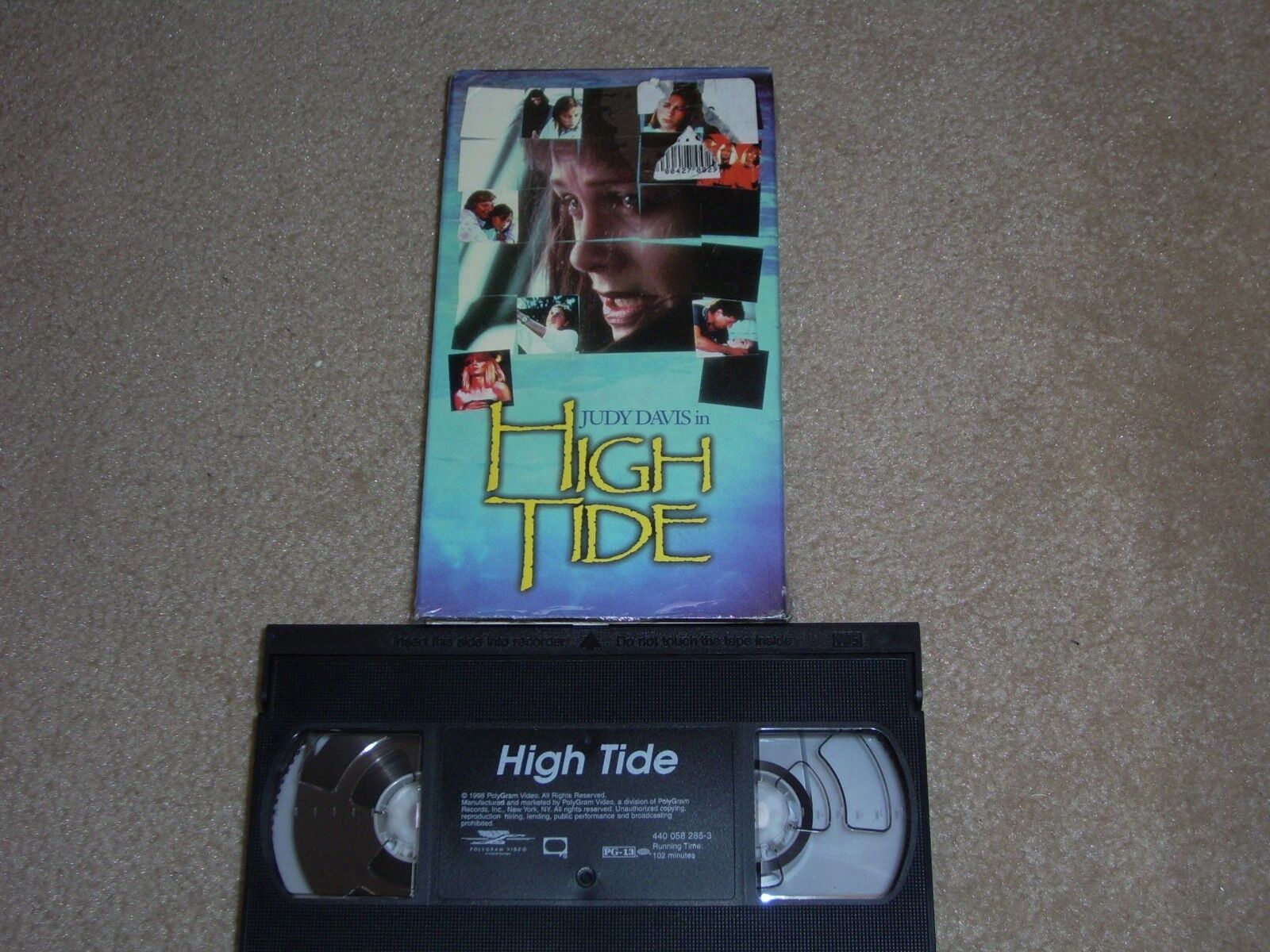 High Tide, (VHS), Judy Davis, 1998 Polygram Video, RARE Australian Action.
