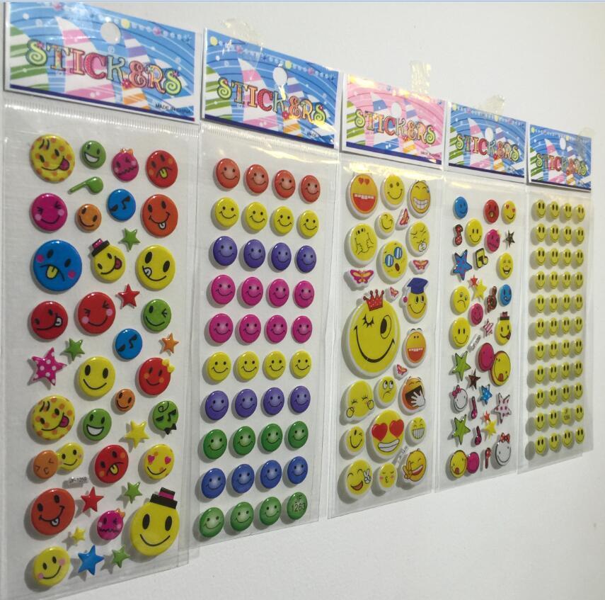 3D Children Stereoscopic Stickers-Lot Of 5 pcs Kids best Birthday gift handmade 