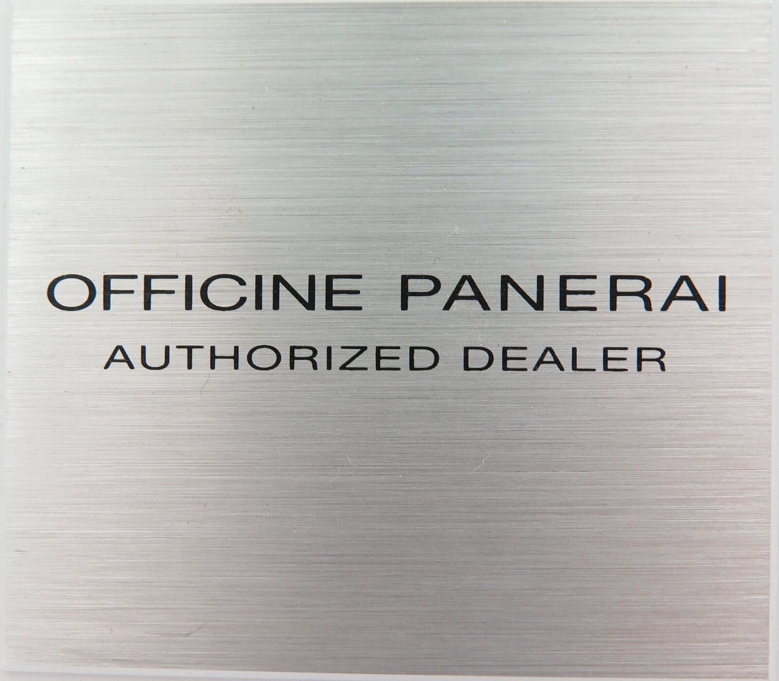 Scarce Officine Panerai Authorized Dealer New Old Stock Small Metal Plaque