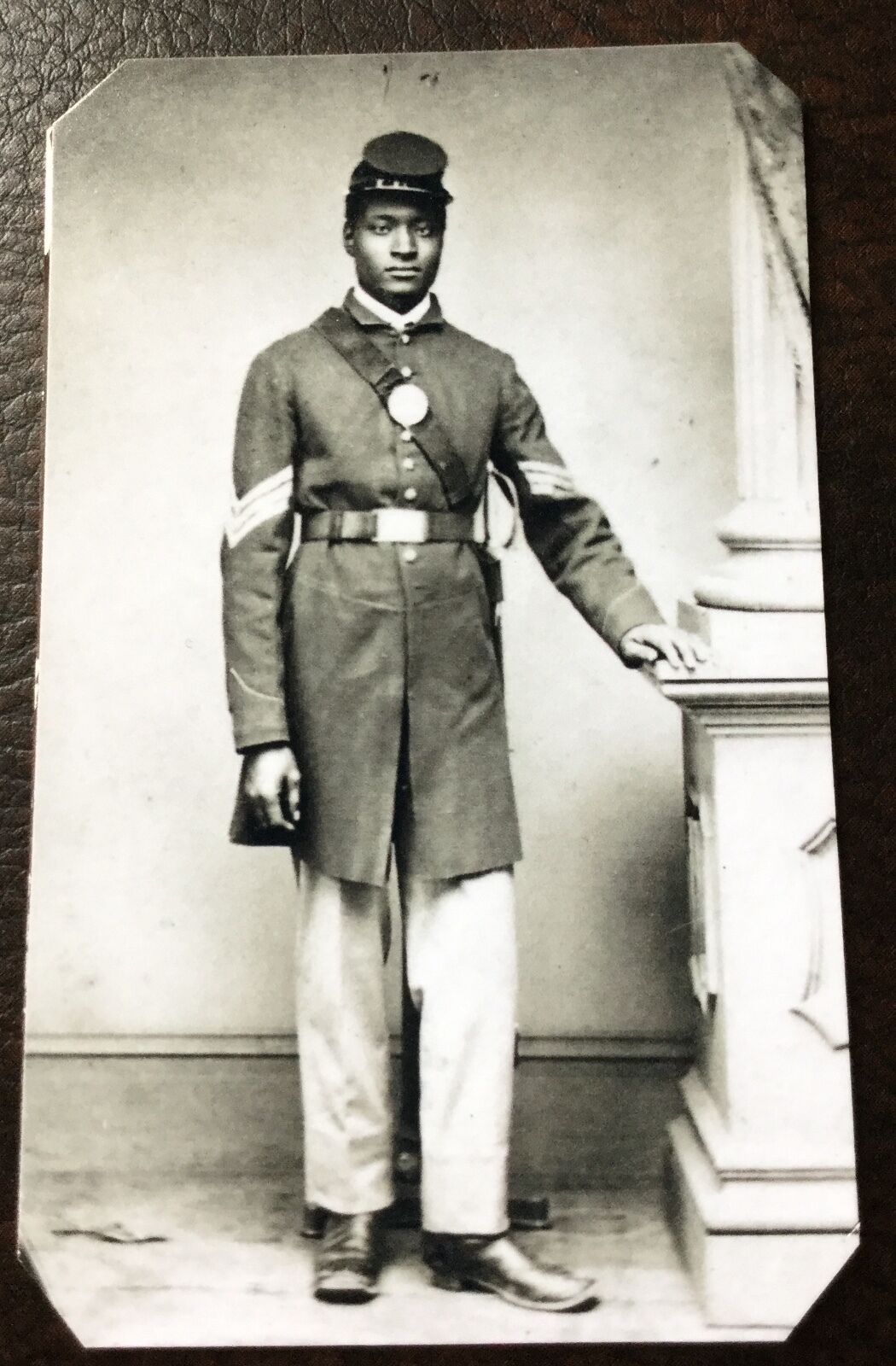 civil war African American Union Soldier tintype #C018RP