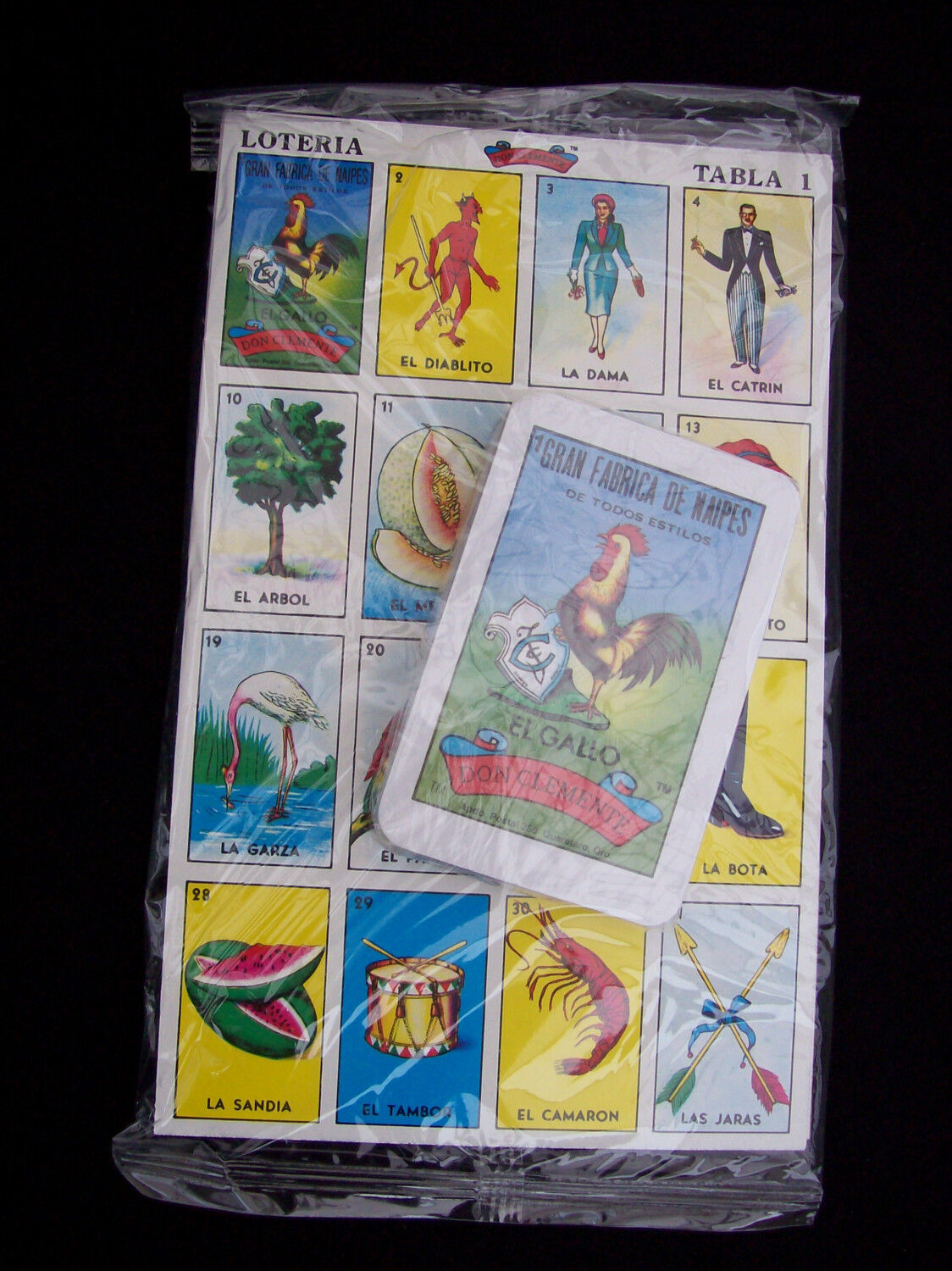Mexican DON CLEMENTE Loteria Bingo Card Game Authentic 10 palyers The original