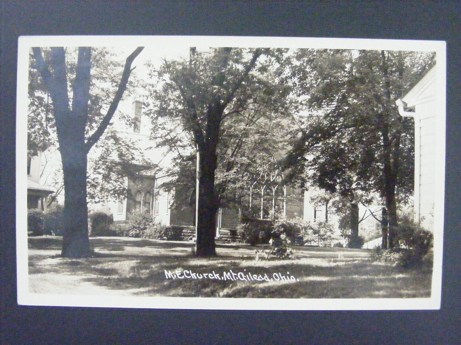 Mt. Gilead Ohio OH ME Church Real Photo Postcard RPPC c1930-50 Antique Vintage