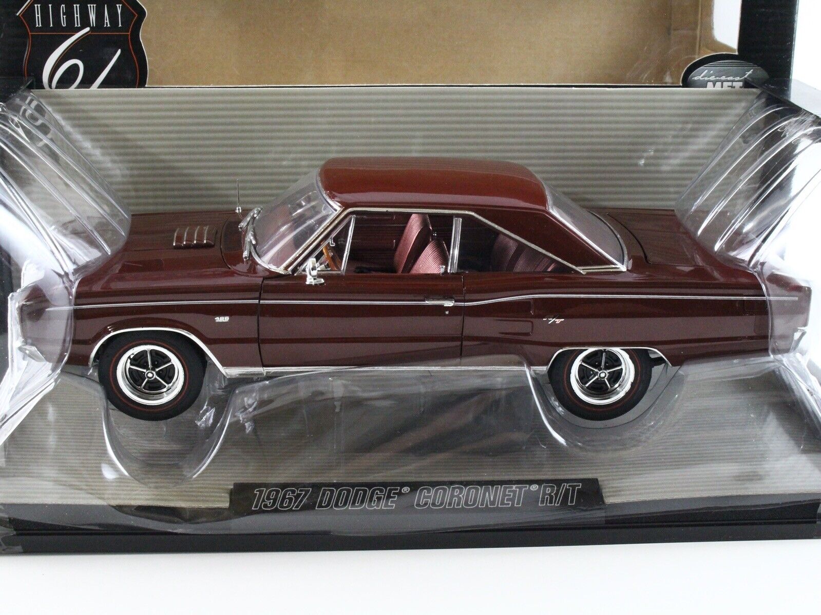 1967 Dodge Coronet R/T Dark Red Highway 61 1:18 Scale 50284