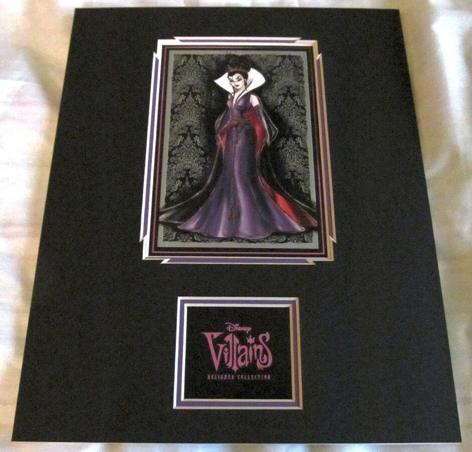 Disney Villains Designer Series EVIL QUEEN 8x10 matted art print Snow White