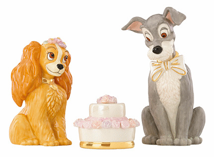 Lenox Lady and the Tramp Dream Wedding Cake Topper Disney Figurine *New in Box*