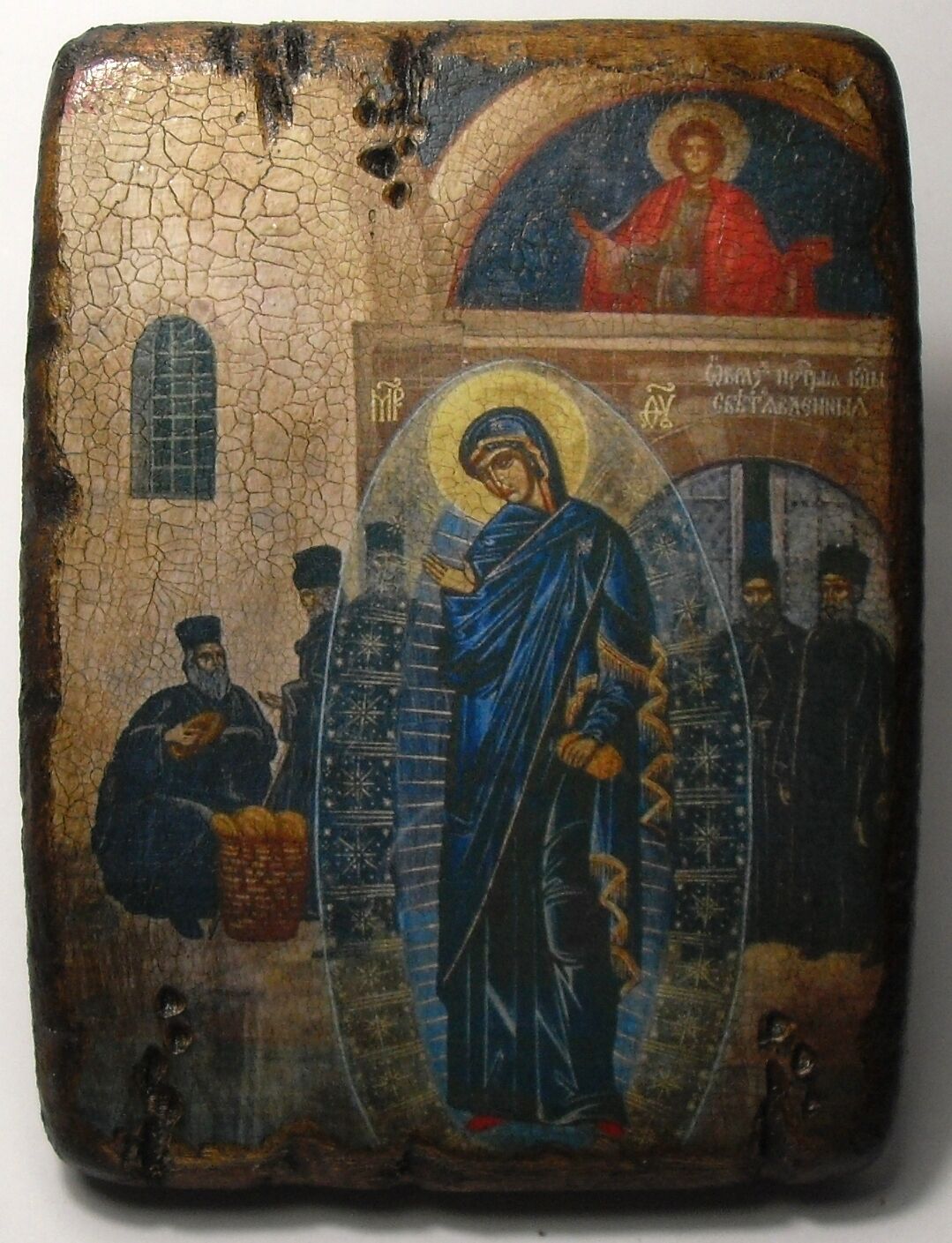 Handmade copy ancient ORTHODOX CHURCH ICON Mother of God of Light 48S