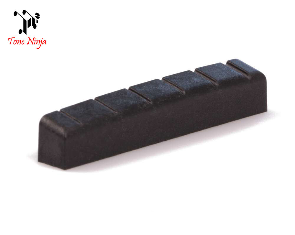 Tone Ninja USA Made Slotted 43mm (e.g. PRS SE) Nut 5 Pack Black TN-NUT-007-B5