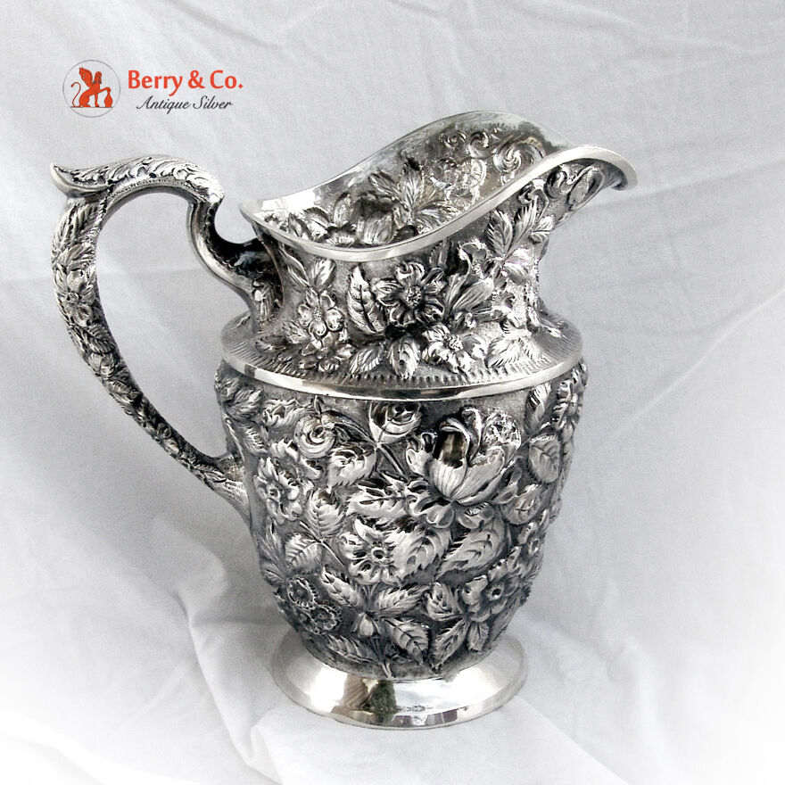 Baltimore Rose Water Pitcher Schofiled 1905 Sterling Silver