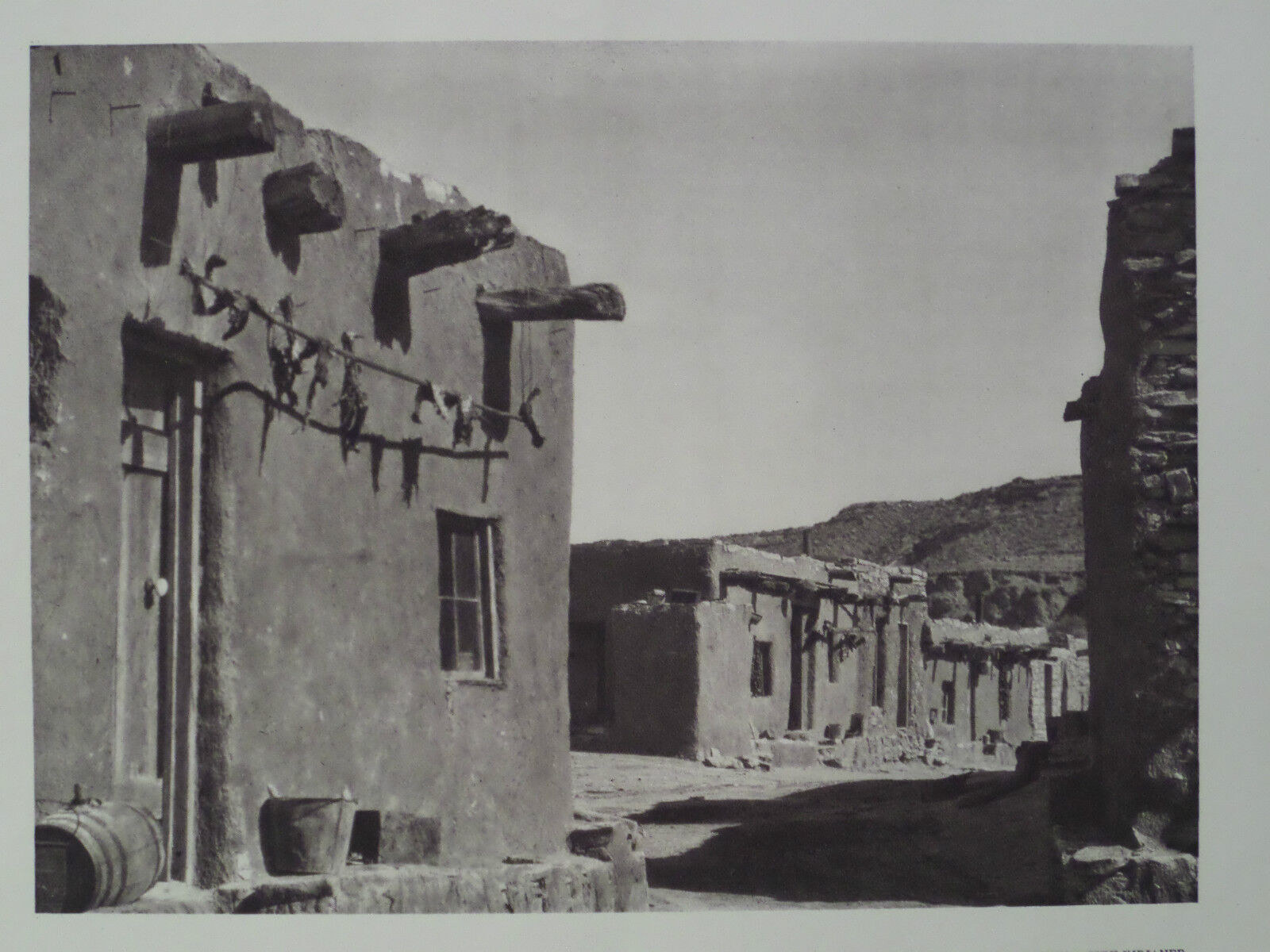 Zuni Pueblo Indian Village New Mexico Photogravure 1927 By E. O. Hoppe #2