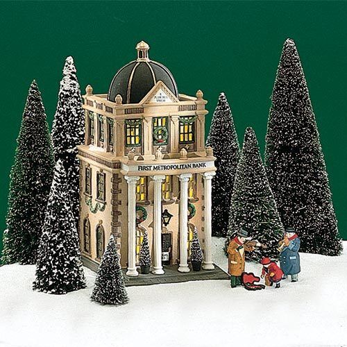 FIRST METROPOLITAN BANK #58823 DEPT 56 RETIRED CHRISTMAS IN THE CITY 