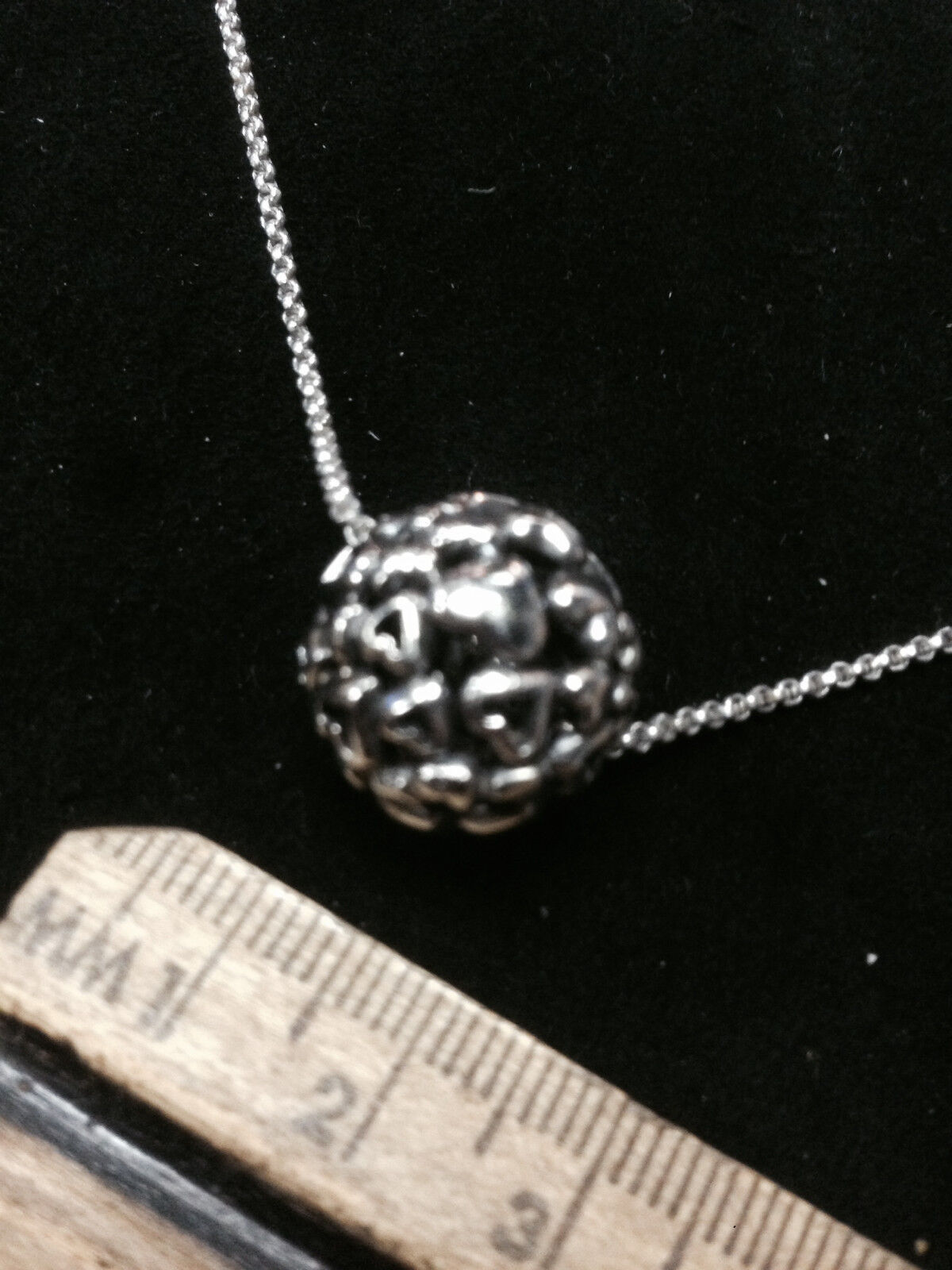Georg Jensen Danish Design 925 Silver 251A Heart pendant and chain