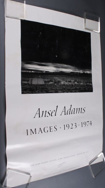2 posters signed by Ansel Adams. Lot 256
