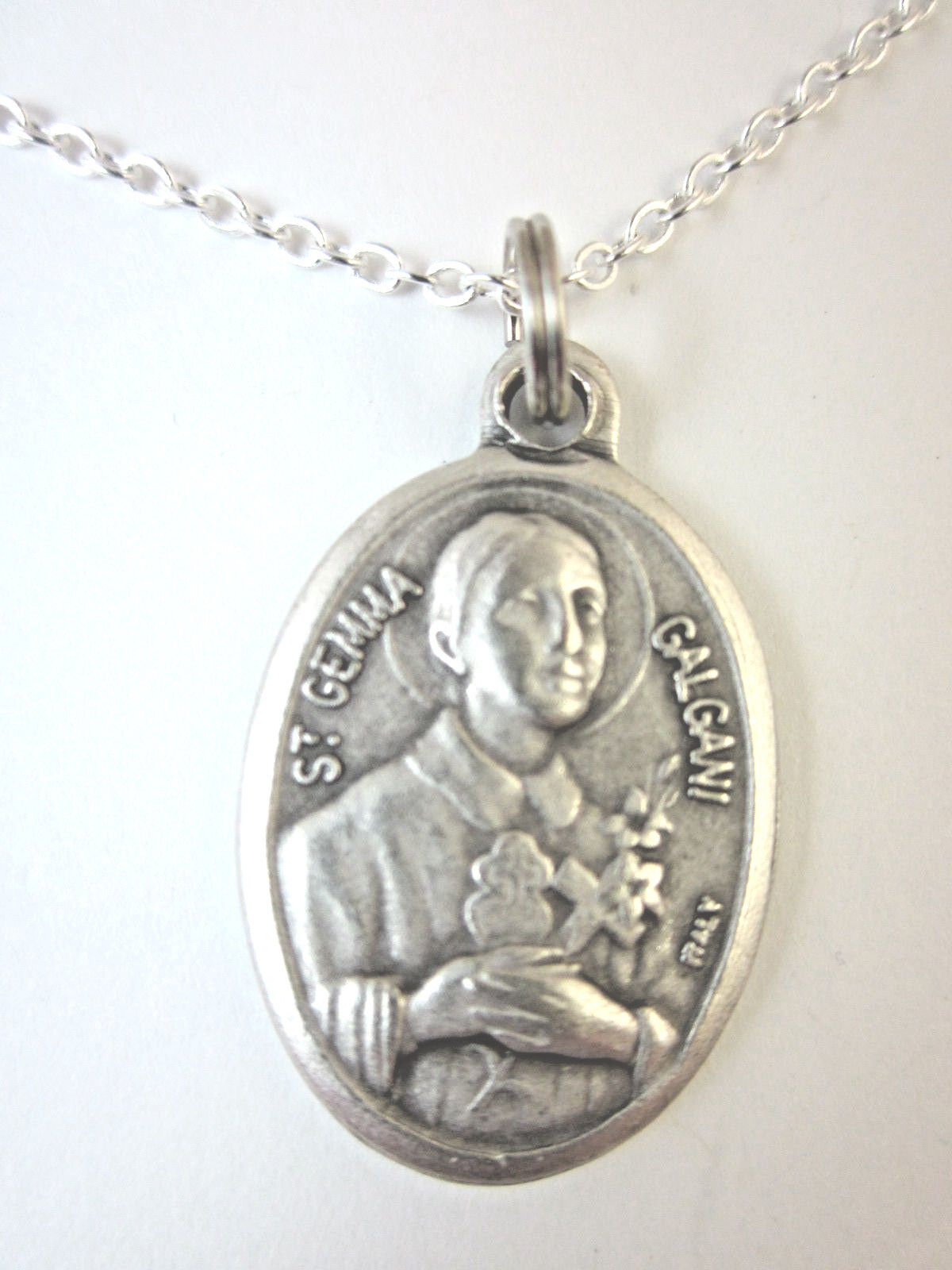 Ladies St Gemma Galgani Medal Pendant Necklace 20\