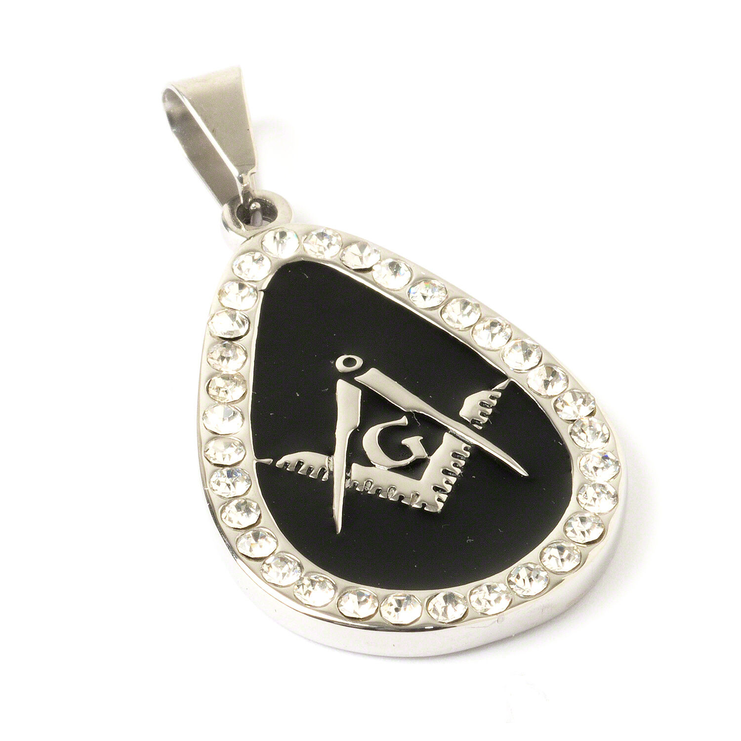 Superb Quality Craft Ladies Gift Masonic silver Pendent Badge enamelled necklace