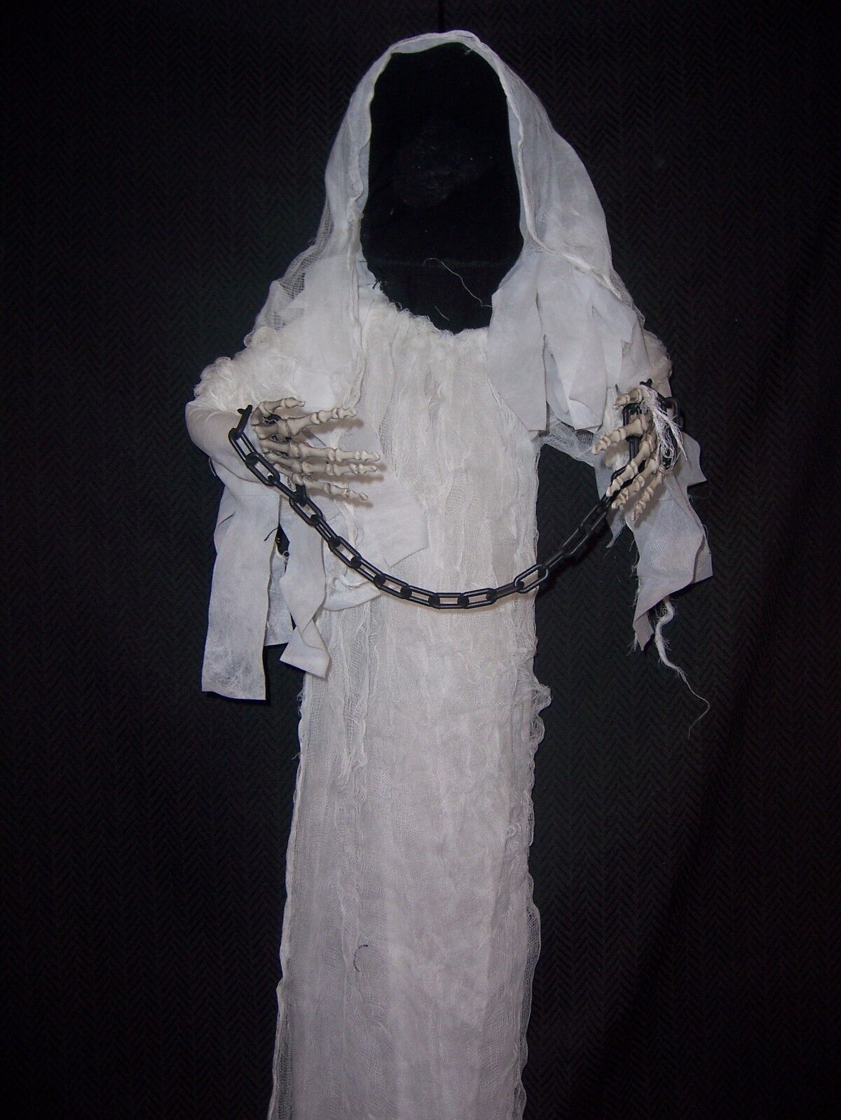 4\' Invisible Angel of Death Grim Reaper Ghost Halloween Hanging Prop New 