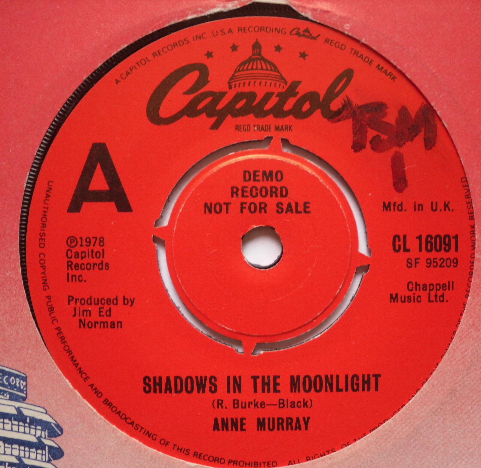 ANNE MURRAY - Shadows In The Mooonlight - Ex Con 7\