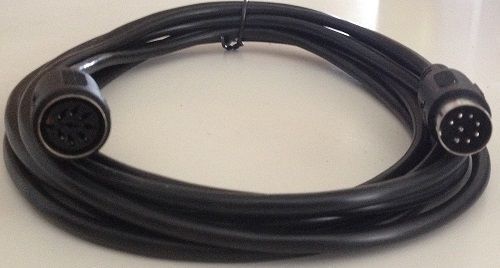 MF Din 8 (Large Din) 8 pin Male-Female 6 ft cable