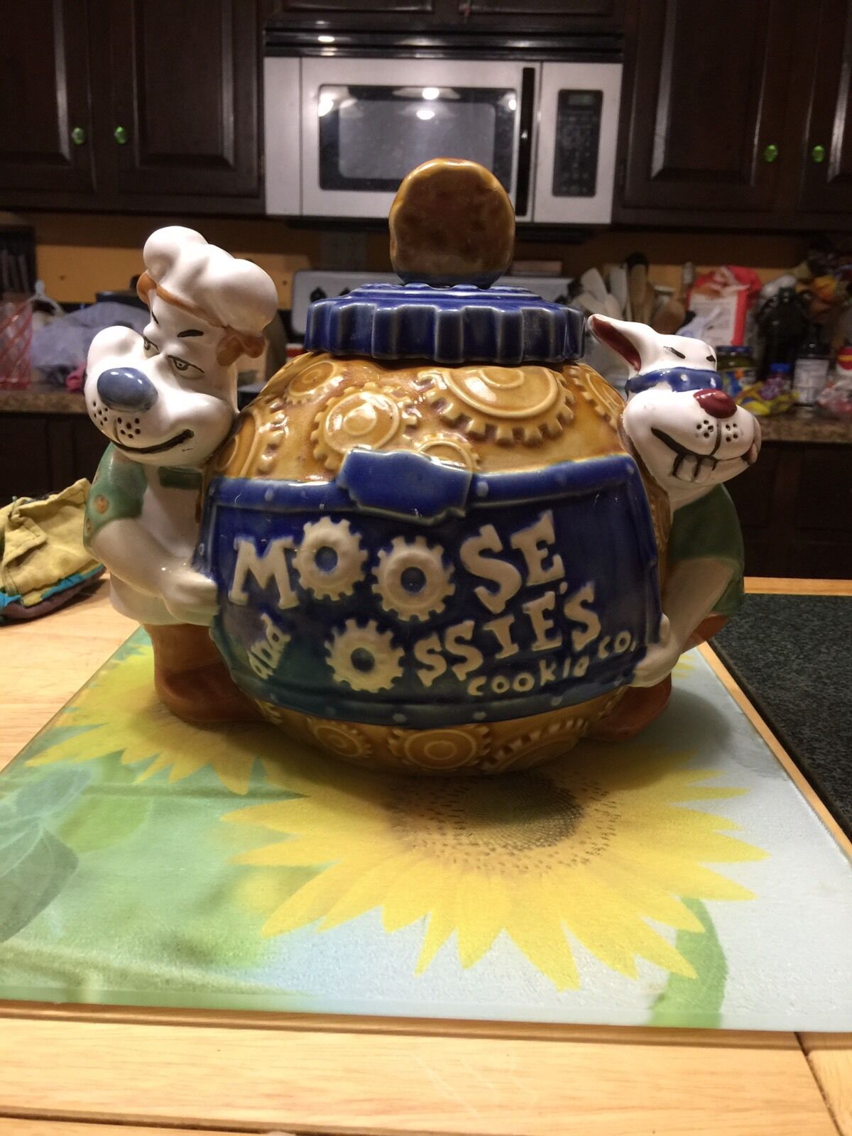 Vintage Moose And Ossie\'s Cookies Kroger Grocery Store Advertising Cookie Jar
