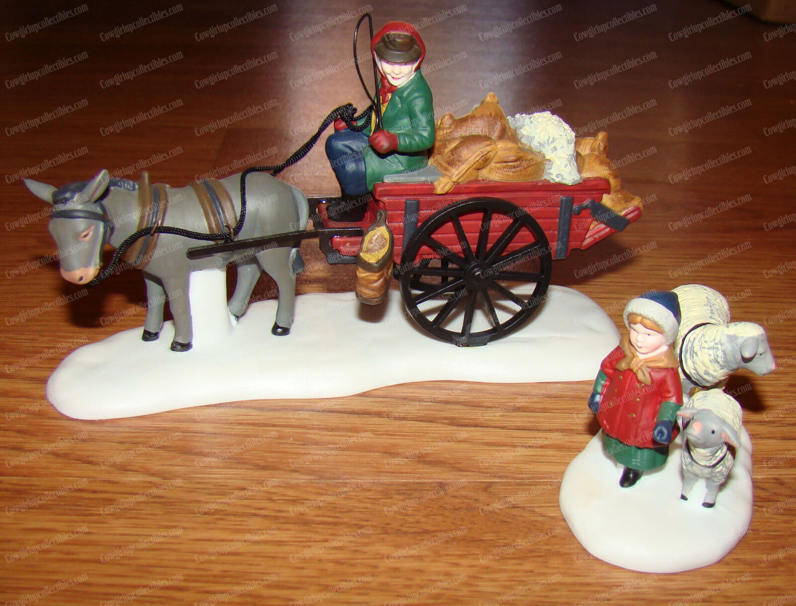 Bringing Fleeces to Mill (Dept. 56, Heritage Village Collection, 5819-0) 1993