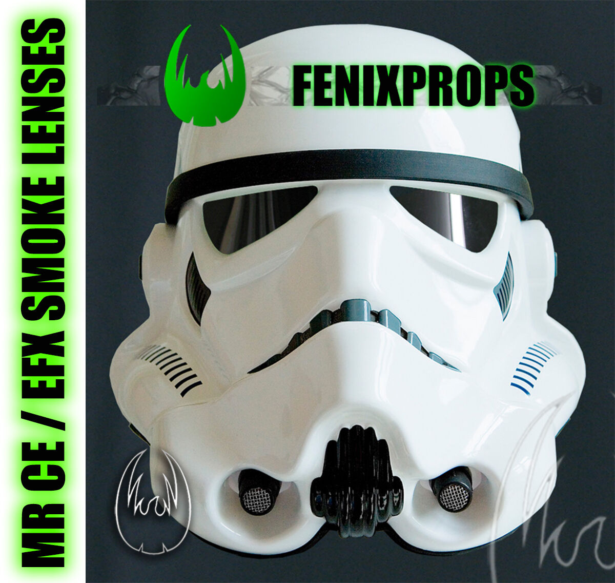 Stormtrooper Smoke lenses replacement for MR CE / EFX HELMETS STAR WARS prop 