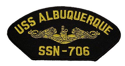 USN NAVY SUBMARINE USS ALBUQUERQUE SSN-706 GOLD DOLPHIN PATCH LOS ANGELES CLASS