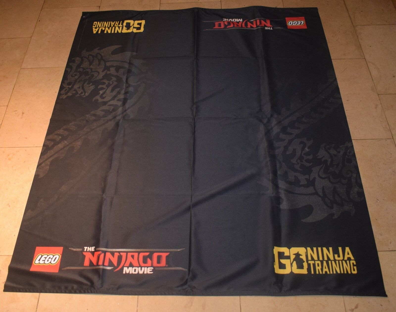 Lego Ninjago Movie  Advertising Banners Rare Merchandise +  Ninjago Movie MINI T