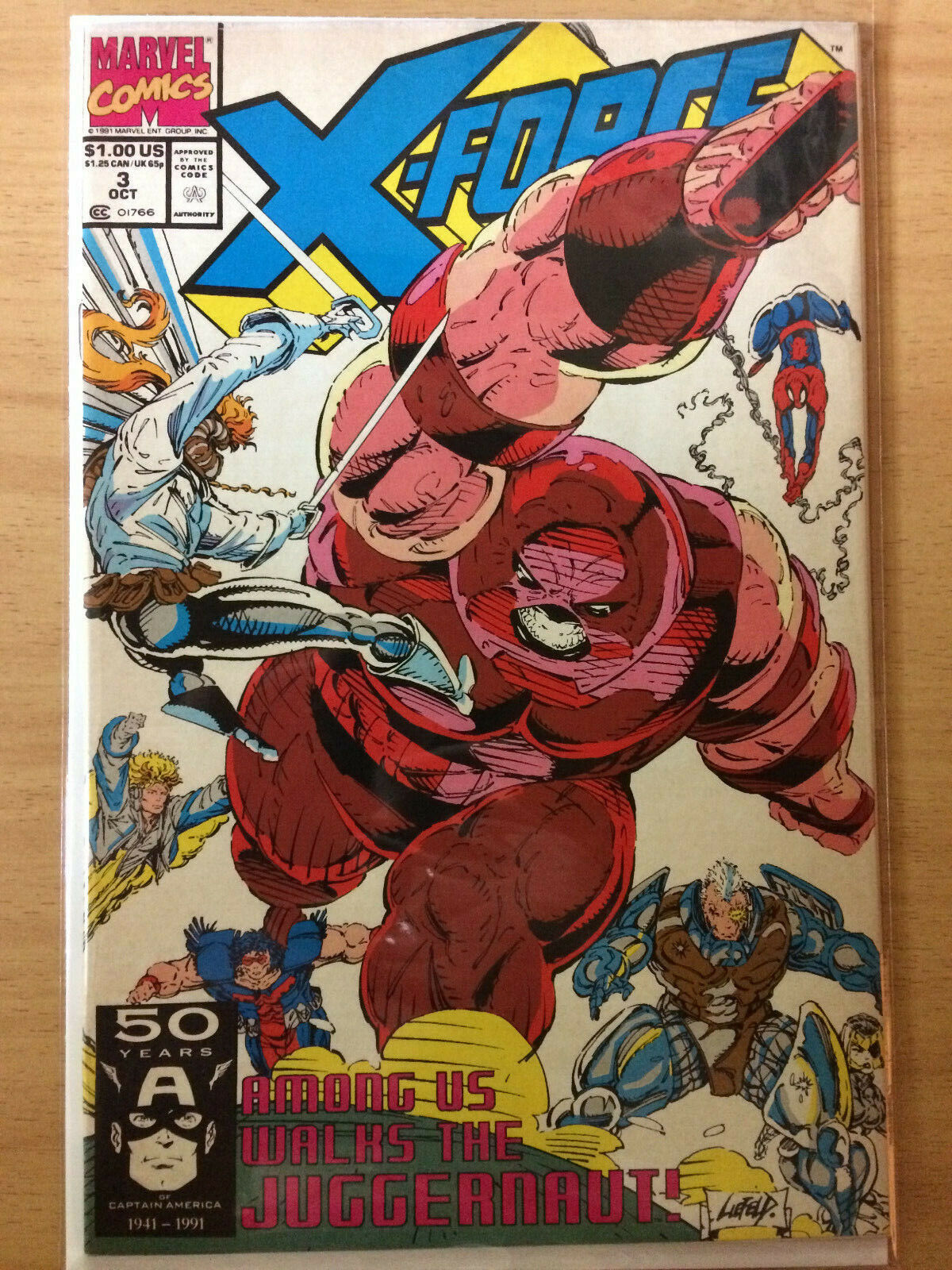 X-Force #3 (Rob Liefeld Artwork) (Juggernaut\\Domino Appearance) (NM)
