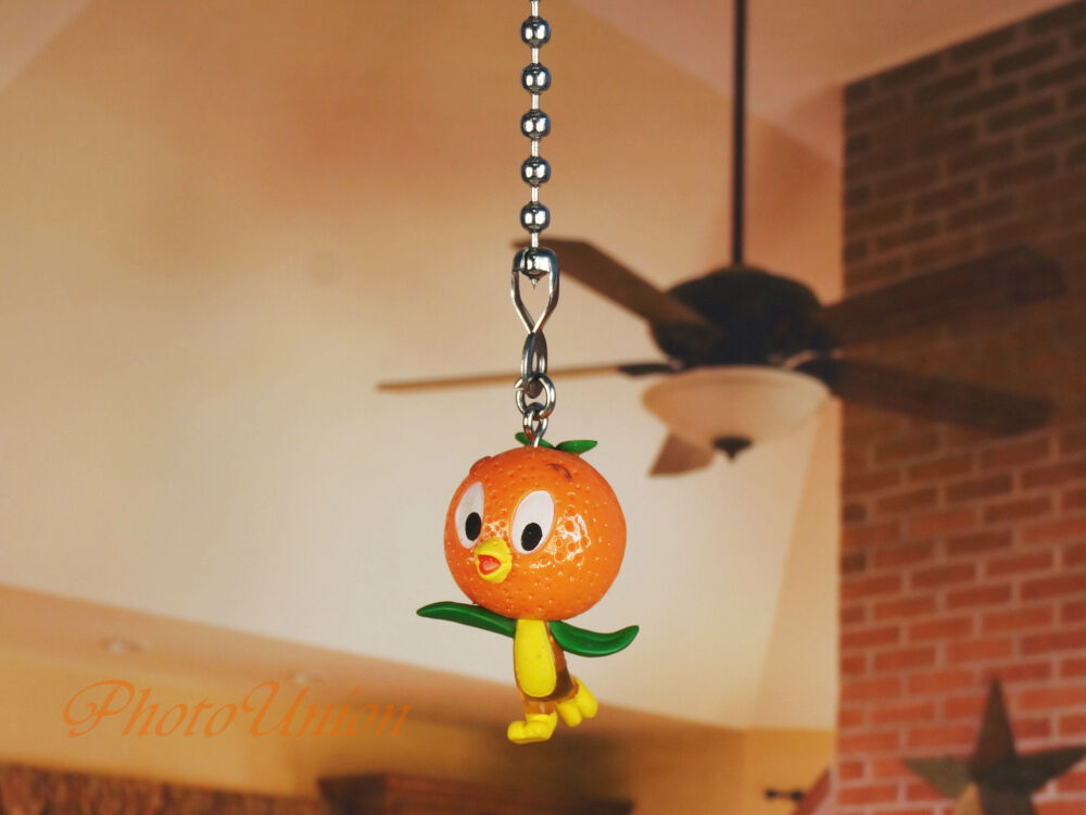 Disney Magic Kingdom Orange Bird Ceiling Fan Pull Light Lamp Chain Decoration A