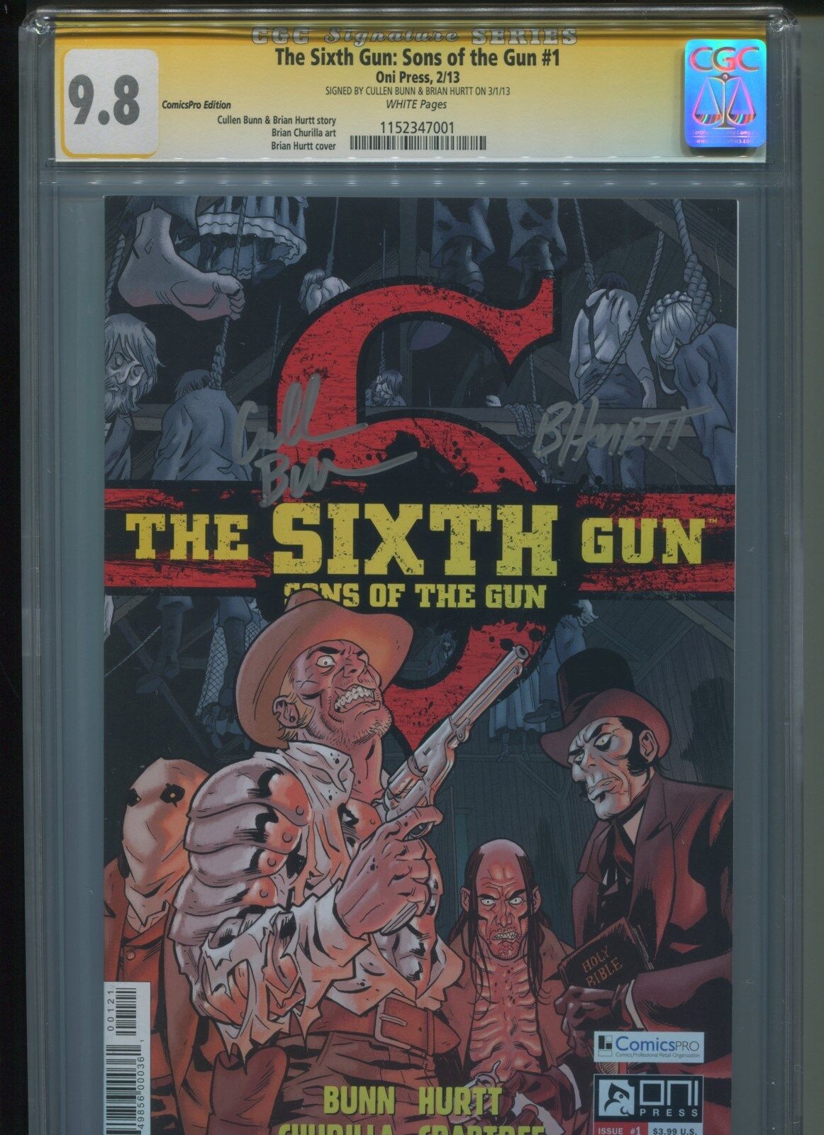 The Sixth Gun: Sons of the Gun #1 CGC 9.8 (2013) Signature Series ComicsPro
