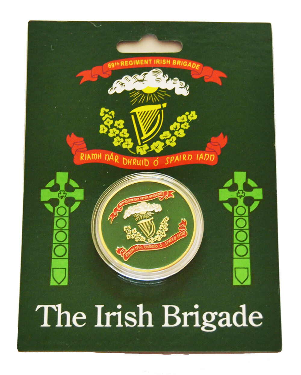 American Civil War Union Irish Gaelic Brigade Gettysburg Flag Collectors Coin