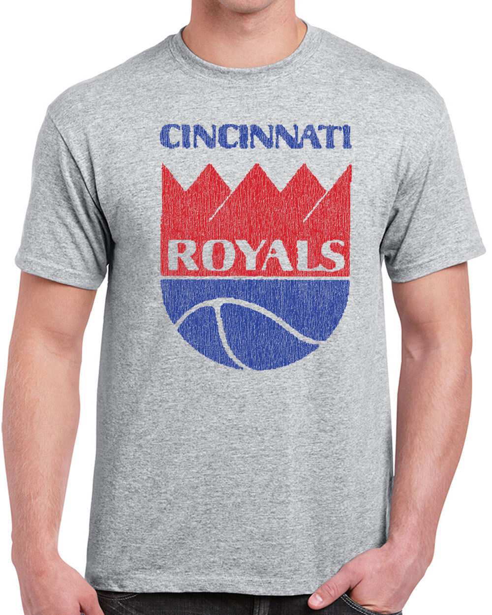 304 Royals mens T-shirt vintage cincinnati basketball sports jersey 70s retro