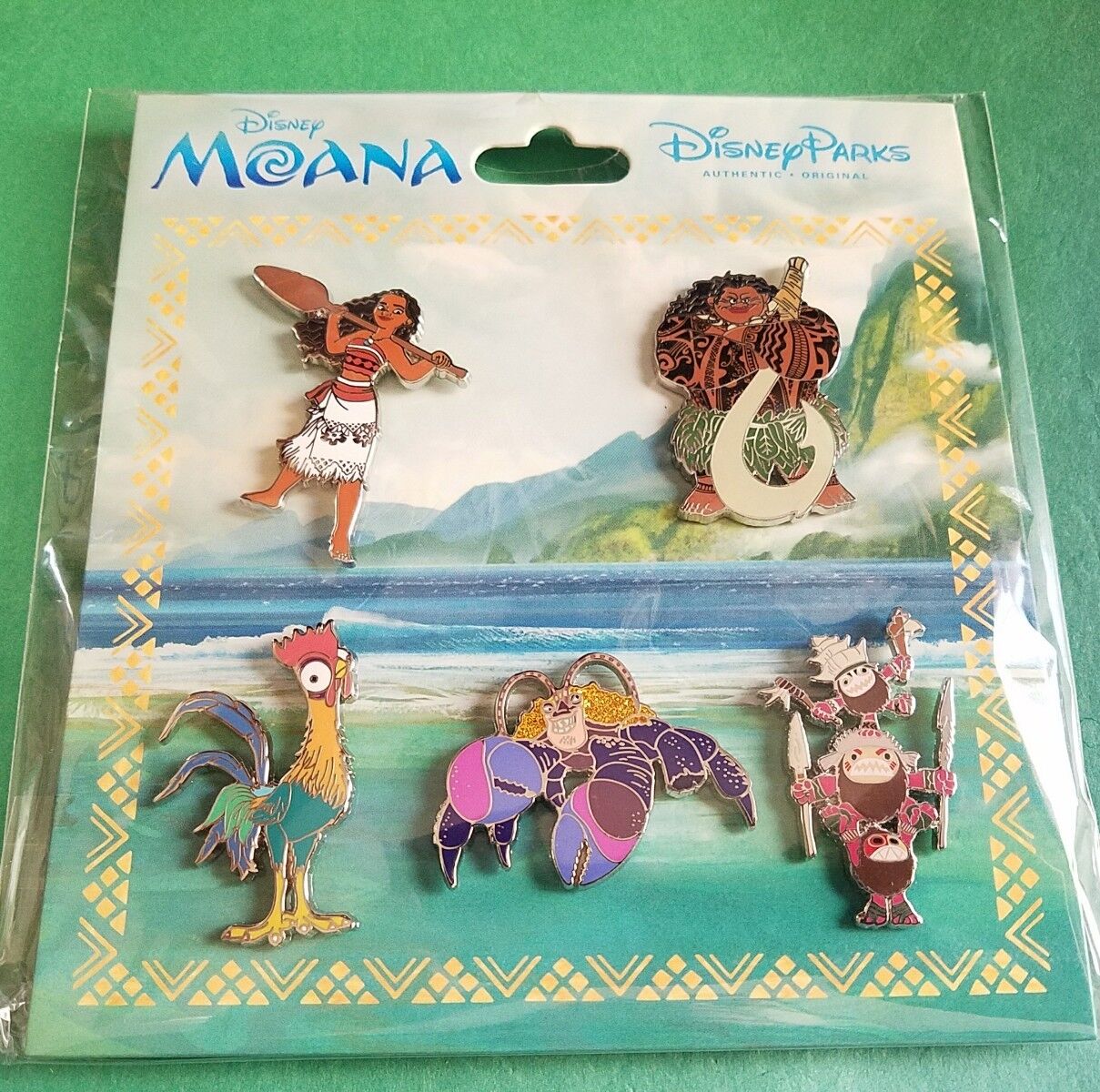 Disney Pins Moana Booster Set AUTHENTIC NEW 