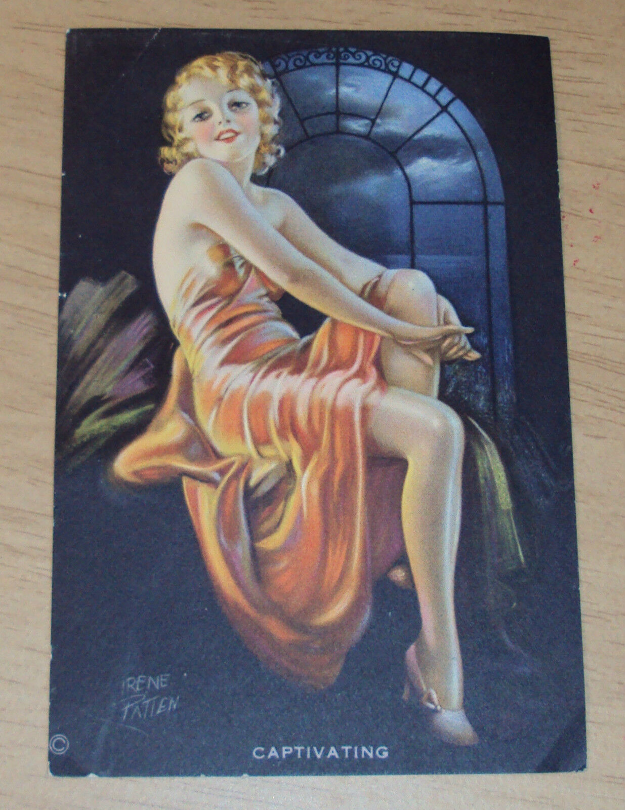 VTG 1930\'s CALENDAR Print Pin Up GIRL~\