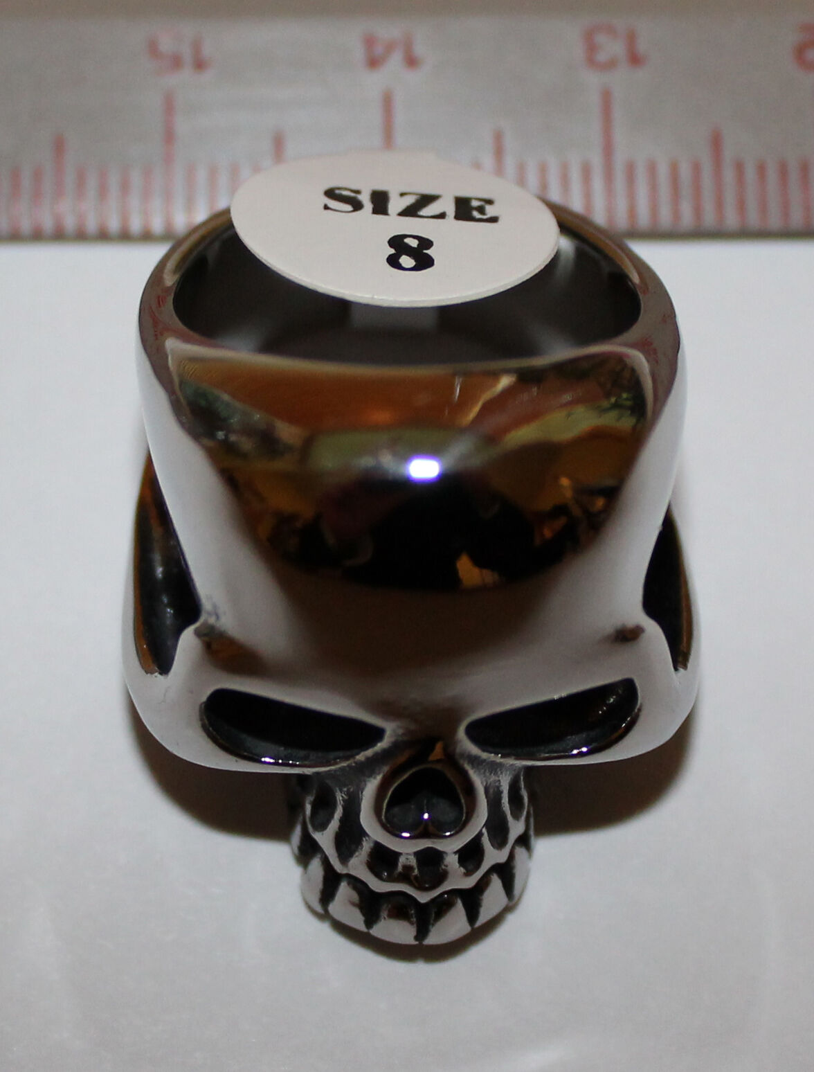 Keith Richards Style Skull Ring. Keef Rolling Stones Accessory. Surgical Steel.